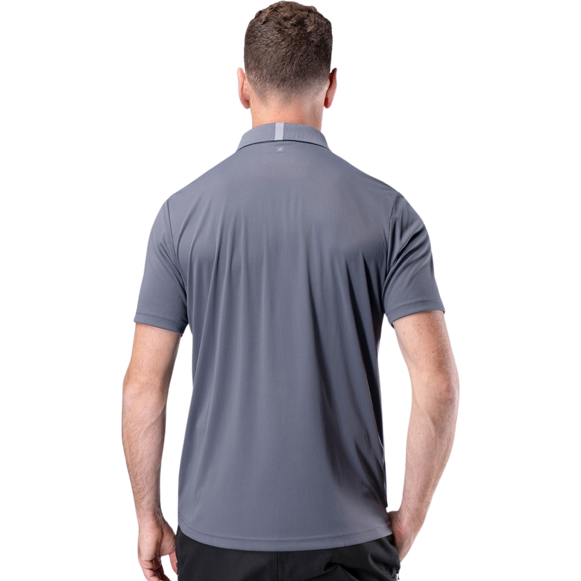 2026 Zhik Hombres Polo De Manga Corta UVactive ATP-0086-M - Slate